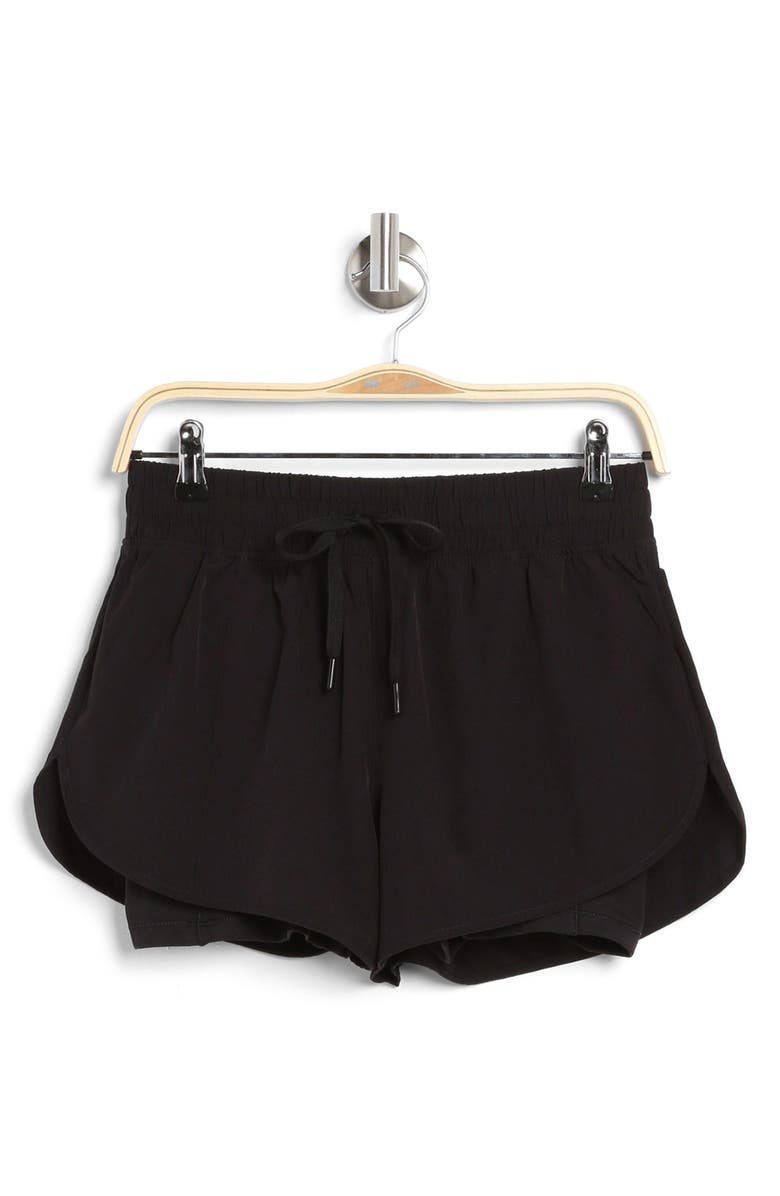 90 DEGREE BY REFLEX 2-in-1 Running Shorts, Alternate, color, Black