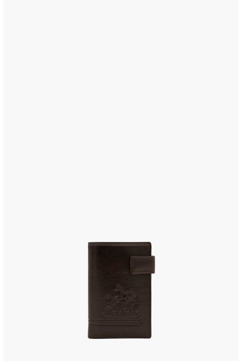 Gentleman Bifold Slim Leather Wallet 526, Main, color, Brown