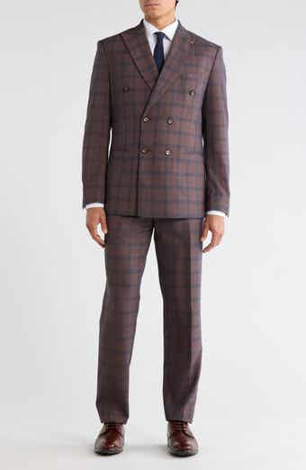 Classic Plaid Double Breasted Suit