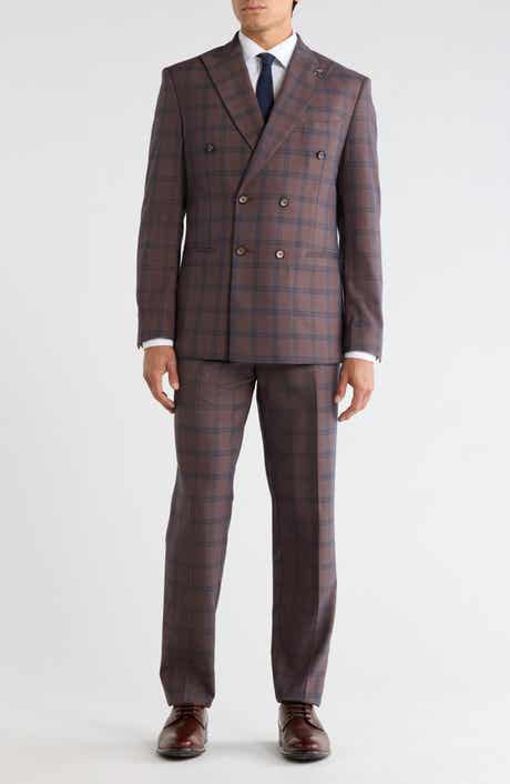 Classic Plaid Double Breasted Suit