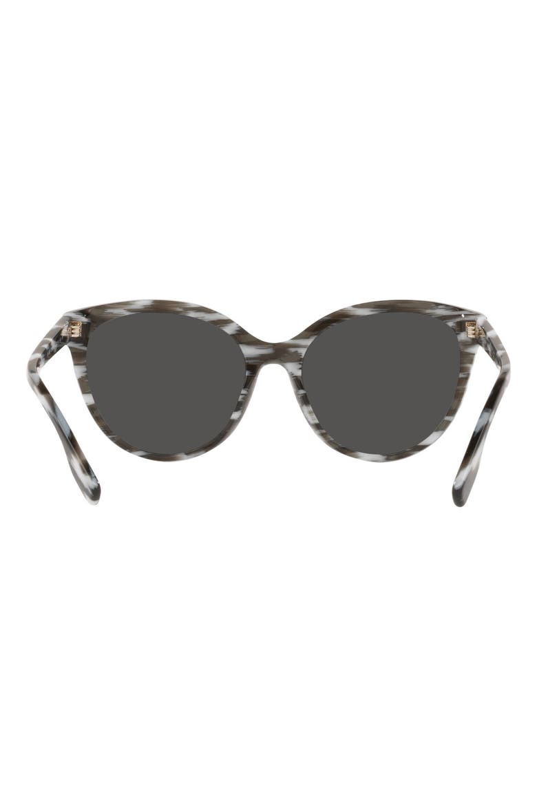 Betty 55mm Cat Eye Sunglasses, Alternate, color, BLACK WHITE