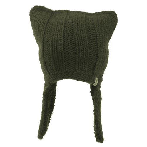 Nirvana Designs Illyrian Helmet Earflap Hat In Olive