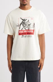 SANTO STUDIO Beware SS Dog Cotton Graphic T-Shirt