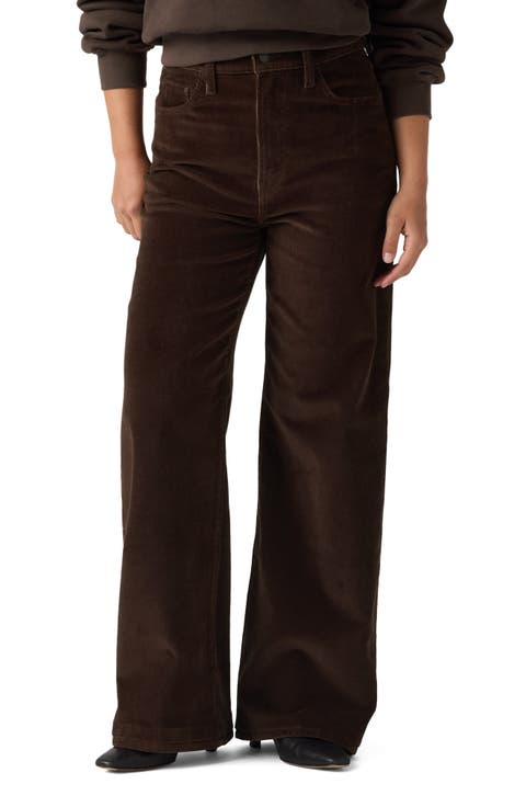Ribcage High Waist Wide Leg Corduroy Jeans