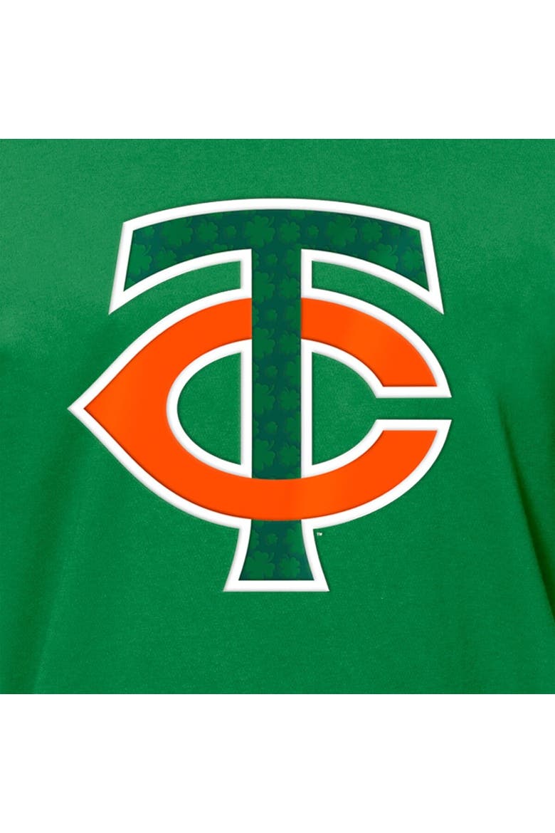 Men's New Era  Kelly Green Minnesota Twins St. Patrick's Day Shamrock Fill T-Shirt, Alternate, color, Kelly Green