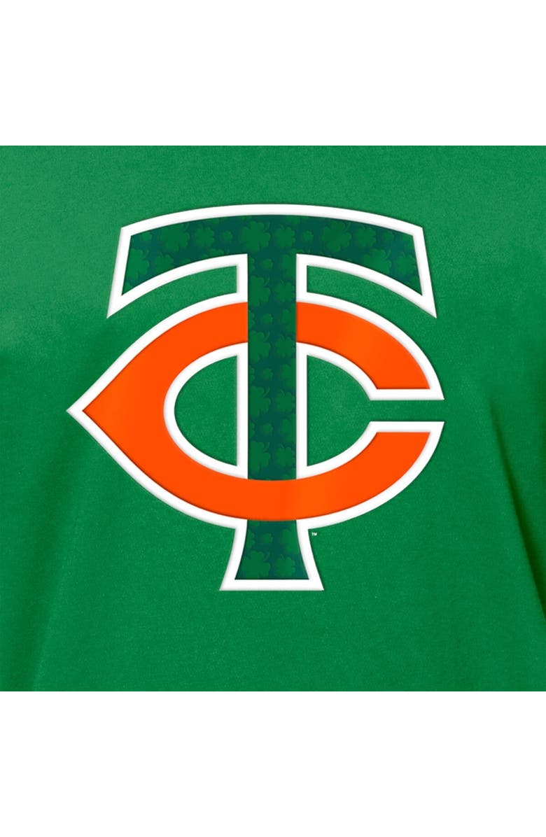 New Era Men's New Era  Kelly Green Minnesota Twins St. Patrick's Day Shamrock Fill T-Shirt, Alternate, color, Kelly Green