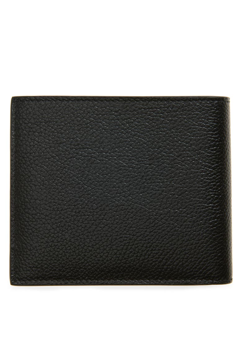 Signature Logo Square Fold Wallet, Alternate, color, BLACK/ LIGHT PAPER