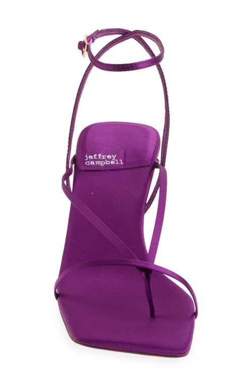 Jeffrey Campbell Fluxx Strappy Dress Sandals In Purple