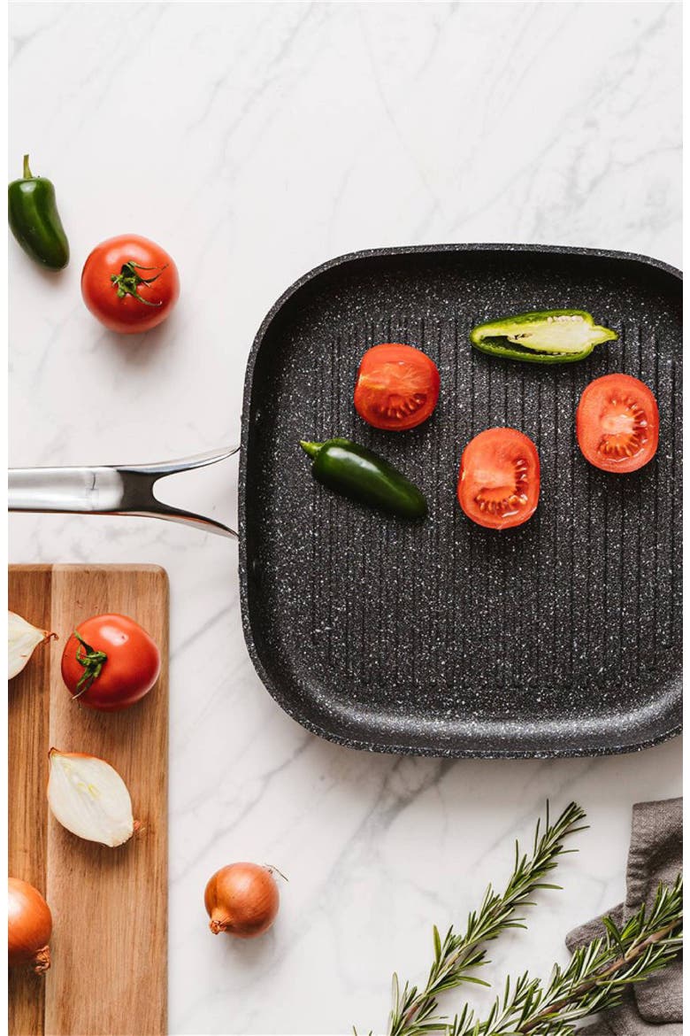 IRONROC™ 11" Grill Pan, Alternate, color, BLACK