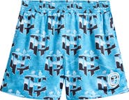 OVERTIME Cold Hearts Badge Mesh Shorts