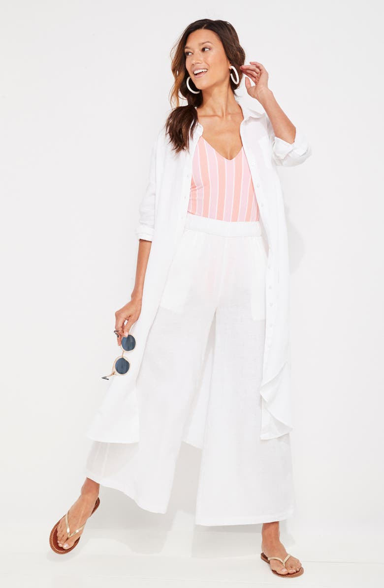 vineyard vines Breezy Linen Cover-Up, Alternate, color,