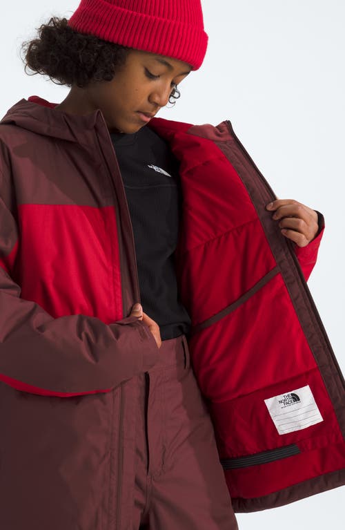 The North Face Kids' Freedom Waterproof Insulated Recycled Polyester Jacket In Brown