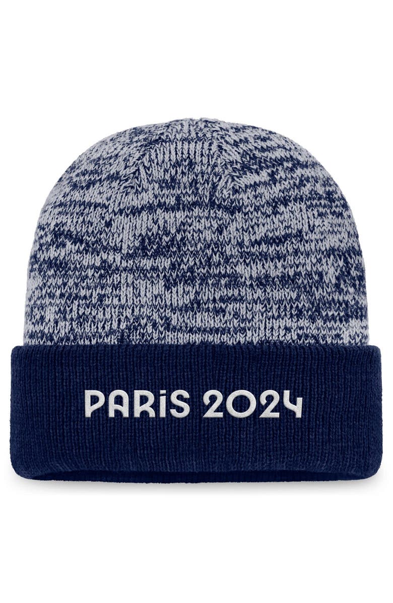 FANATICS Men's Fanatics Branded Navy Paris 2024 Summer Olympics Cuffed Knit Hat, Alternate, color, 
