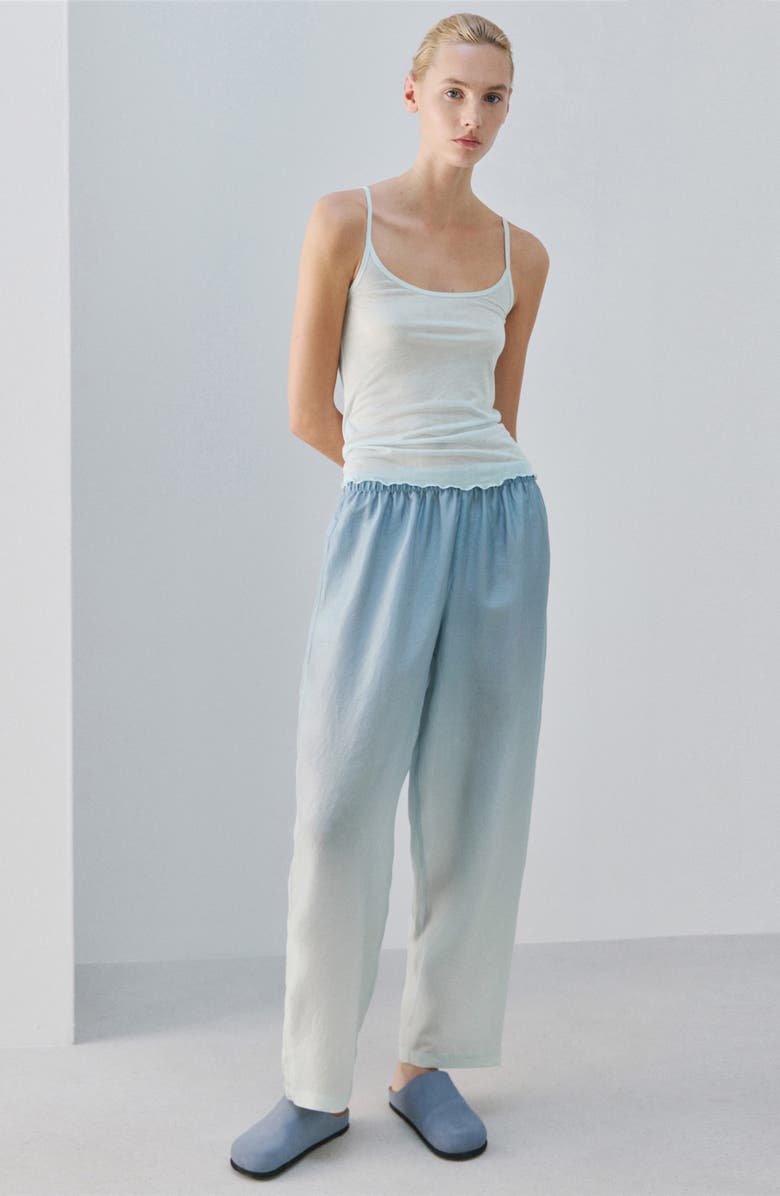 MANGO Microfiber Pajama Camisole, Alternate, color, Blue