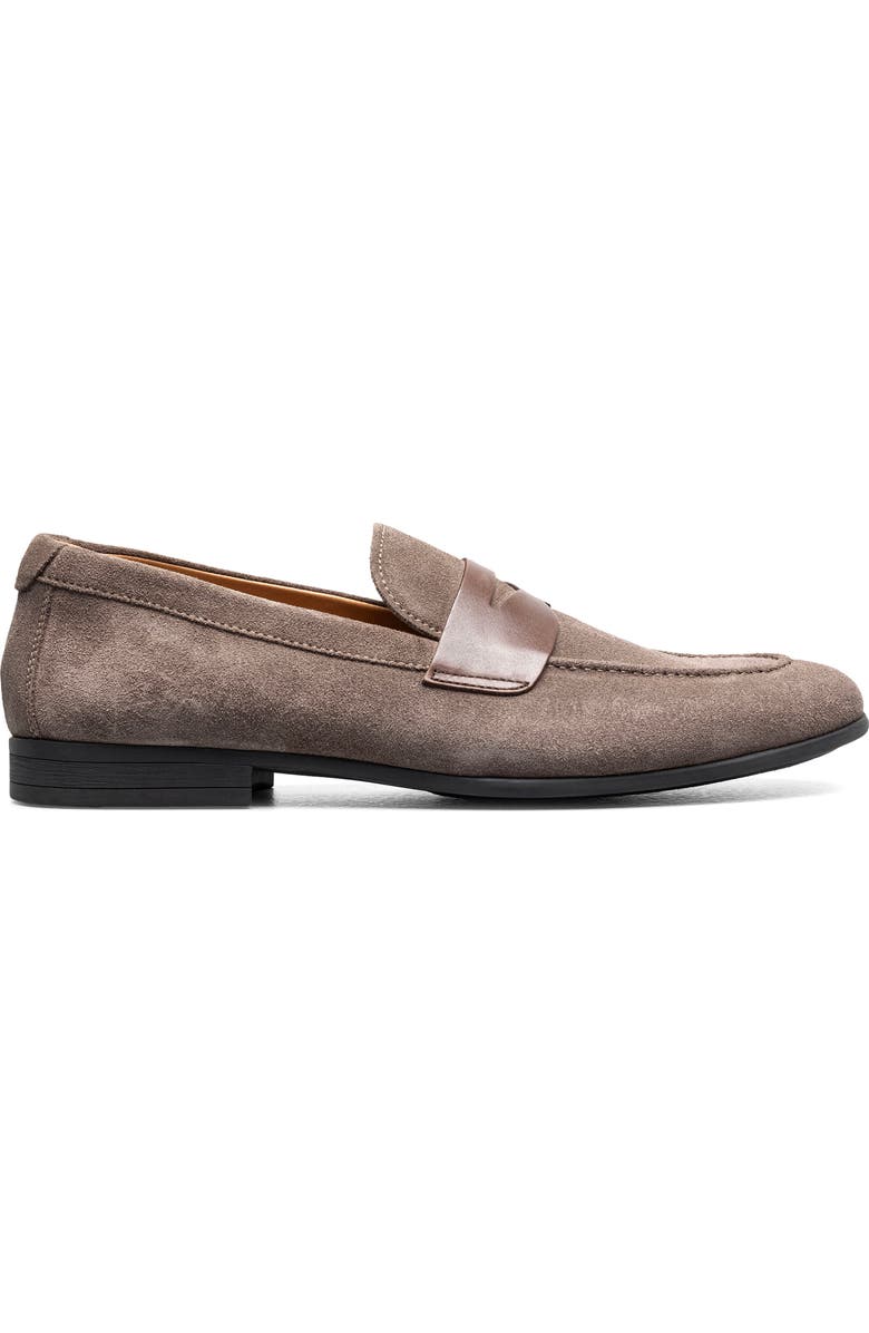 Florsheim Modena Moc Toe Penny Loafer, Alternate, color, Gray Suede