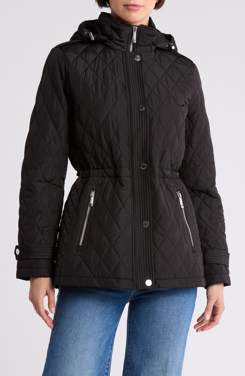 Michael Kors Diamond Quilt Anorak, Main, color, 