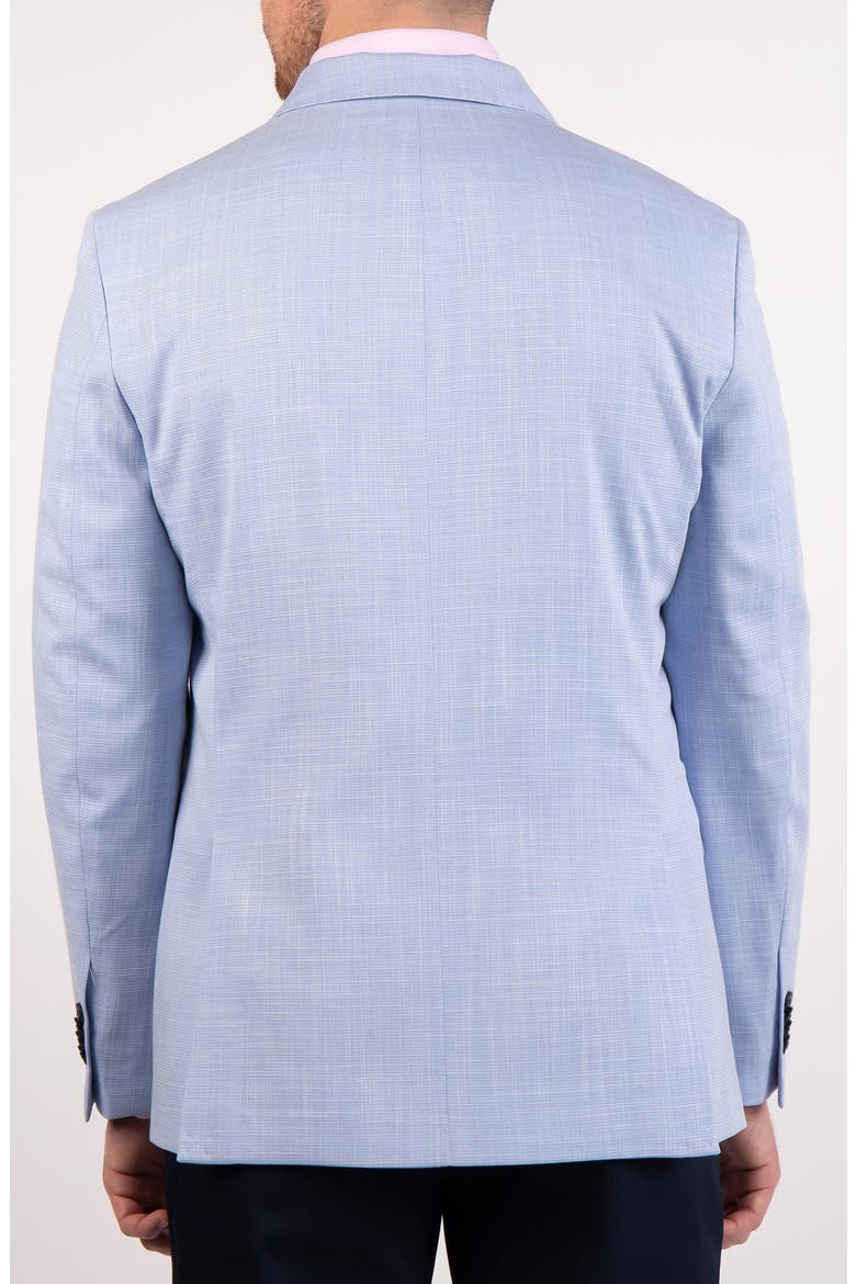 Textured Slub Double Breasted Sport Coat, Alternate, color, LIGHT BLUE