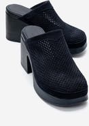Forever & Always Shoes Dejas Leather Platform Block Heel Sandal