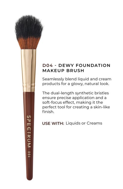 Spectrum Pantherine Dewy Foundation Brush In Brown
