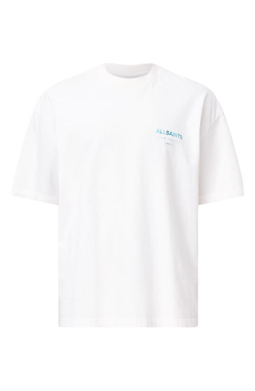Allsaints Underground Oversize Graphic T-shirt In White