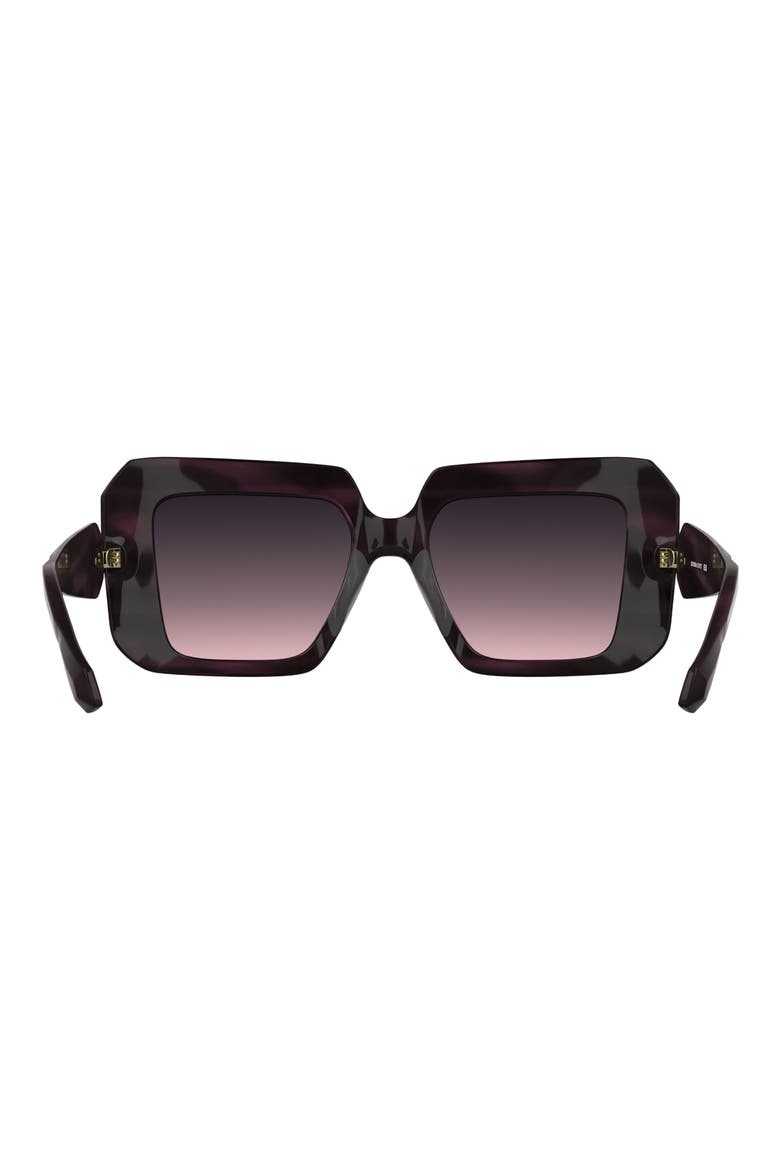 Brooke 54mm Square Sunglasses, Alternate, color, STRIPED CYCLAMEN
