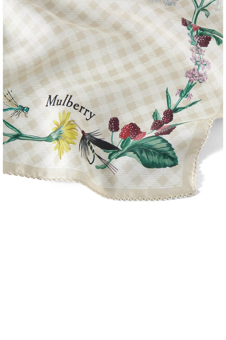 Square Scarf - Riverside Floral, Alternate, color, Eggshell