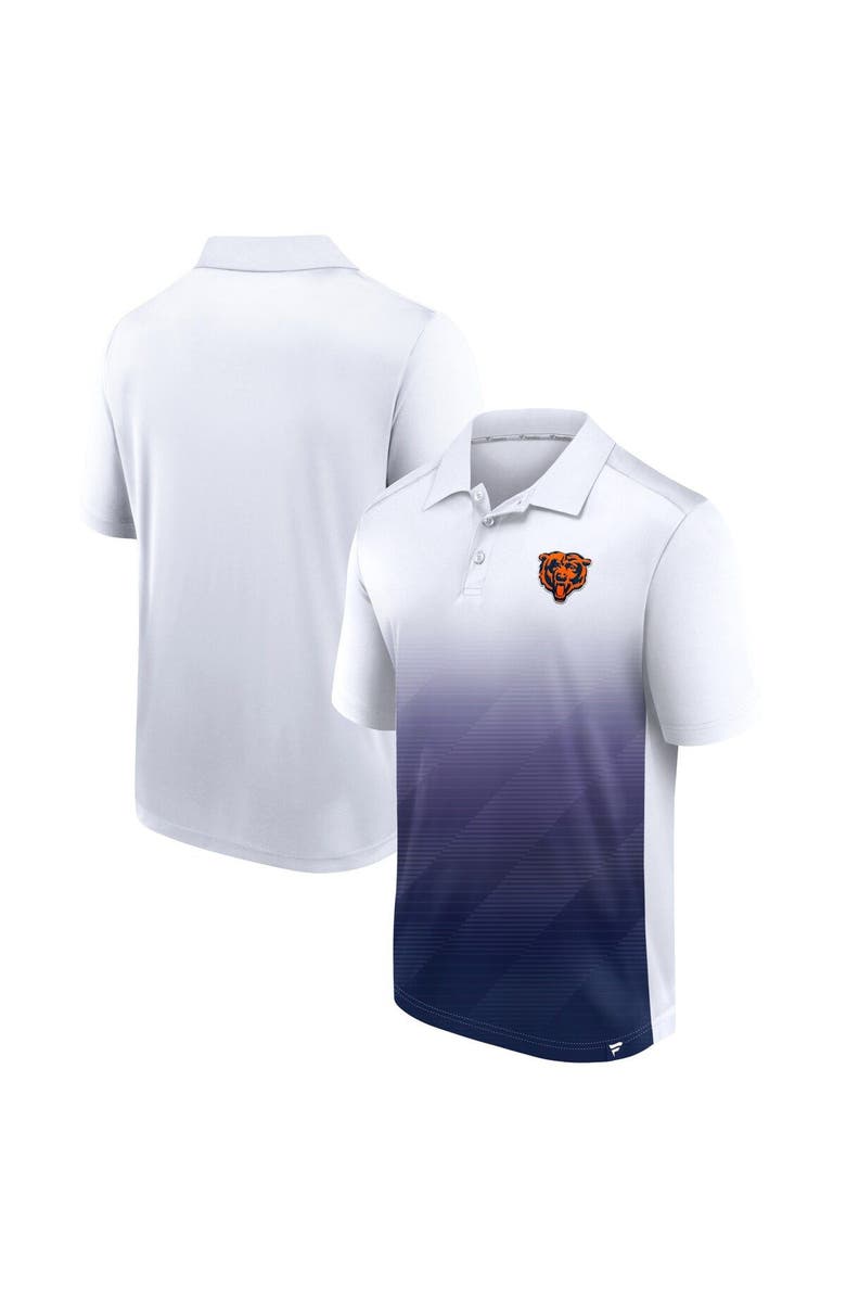 FANATICS Men's Fanatics Branded White/Navy Chicago Bears Parameter Polo, Alternate, color,