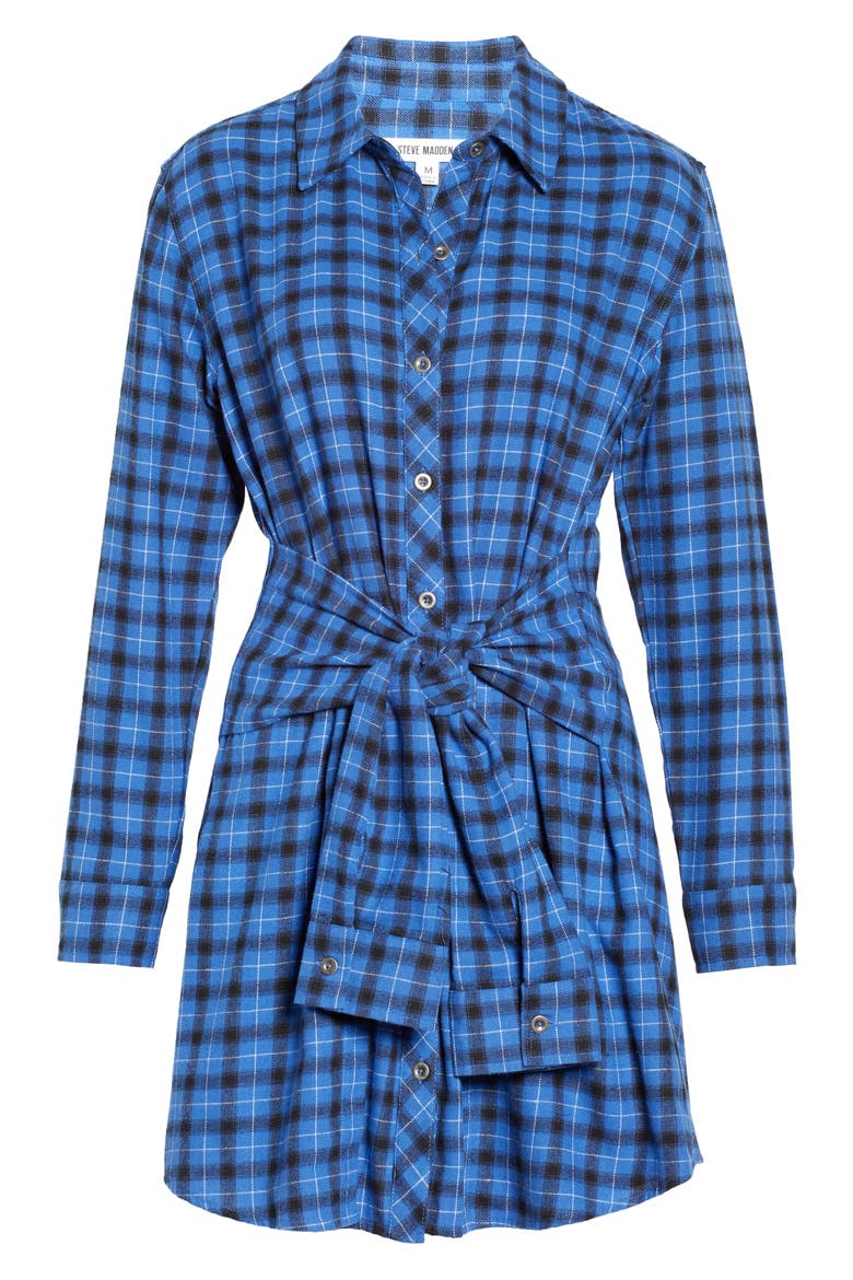 Peyton Long Sleeve Shirtdress, Alternate, color, BLUING