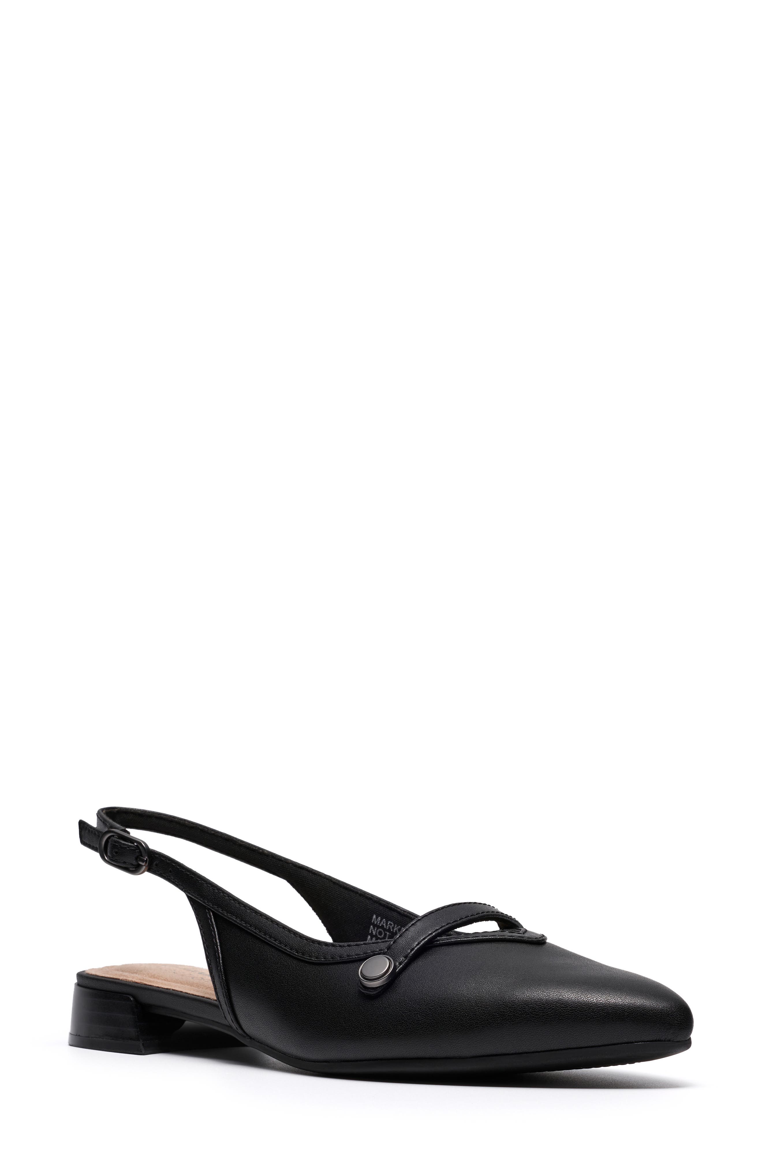 Clarks® Natalyn Pointed Toe Slingback Flat