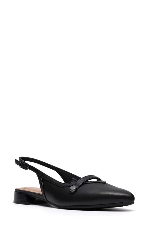 Natalyn Pointed Toe Slingback Flat