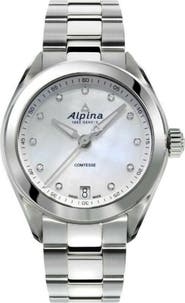 ALPINA Comtesse Mother-of-Pearl & Diamond Bracelet Watch, 34mm