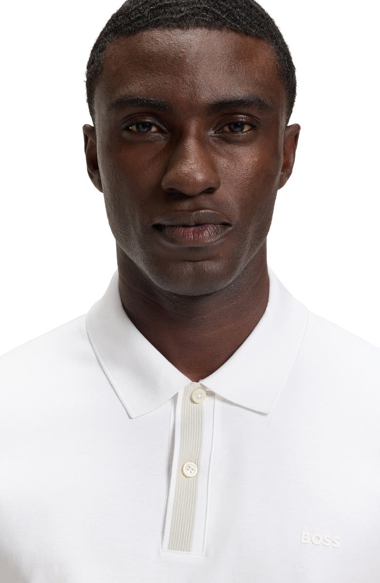 BOSS H-Phillipson Wool Polo, Alternate, color, White