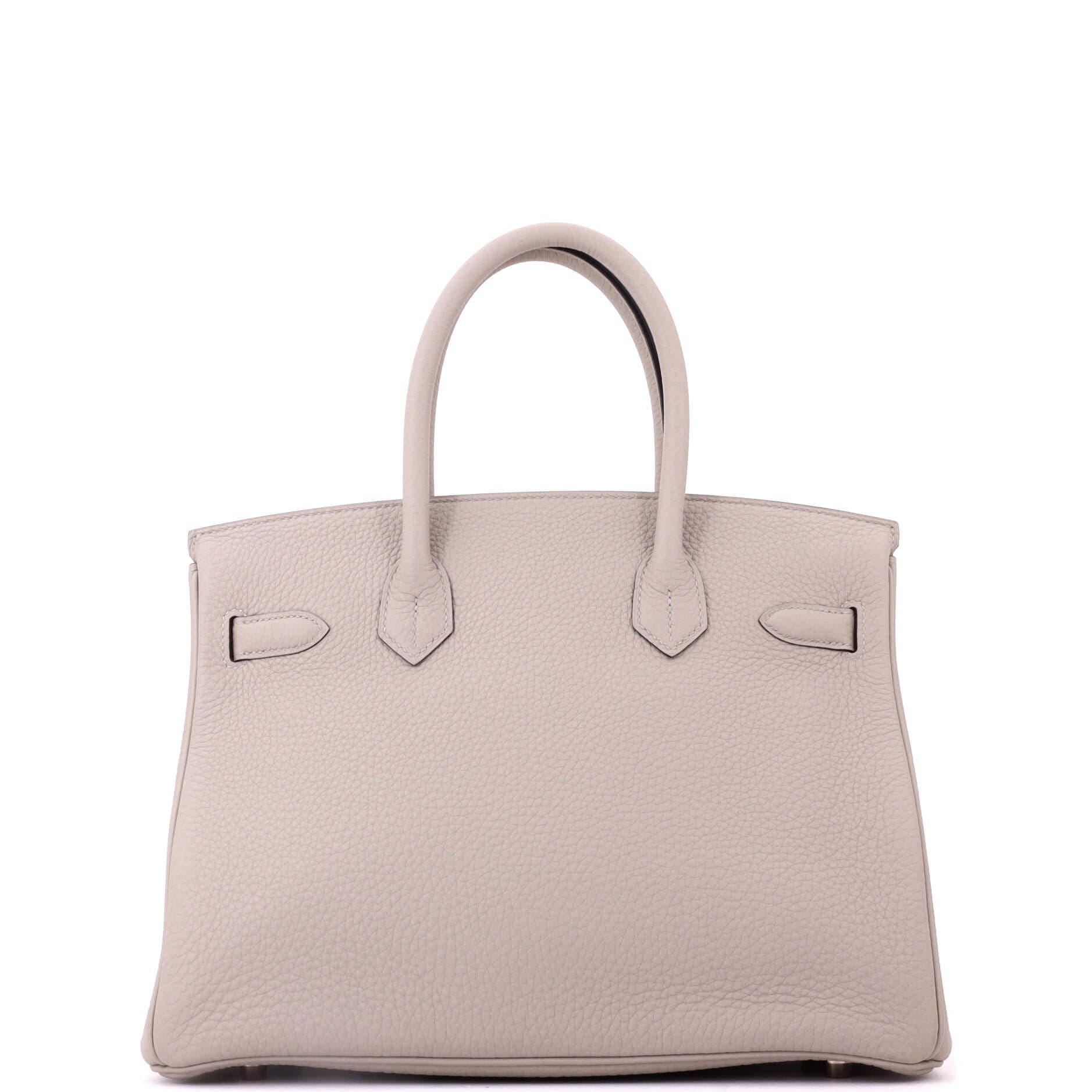 Birkin Handbag Grey Togo with Rose Gold Hardware 30, Alternate, color, Grey