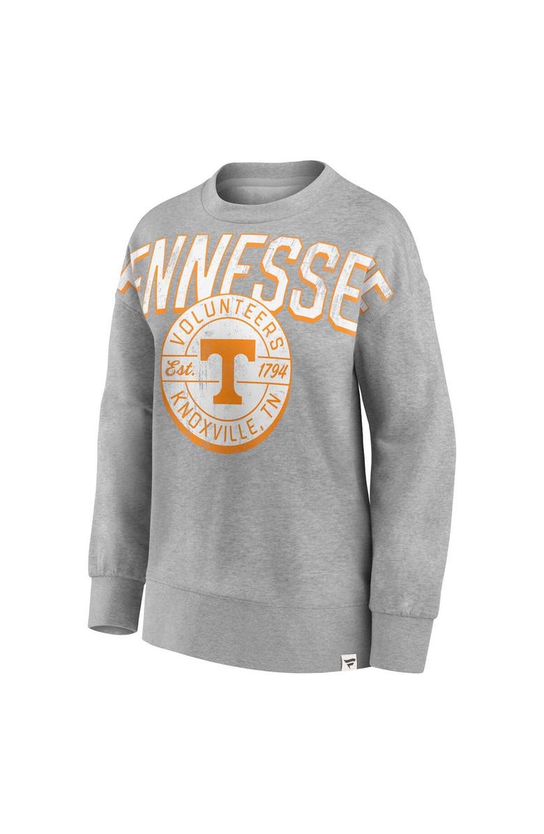 FANATICS Women's Fanatics Branded Heathered Gray Tennessee Volunteers Jump Distribution Pullover Sweatshirt, Alternate, color, 