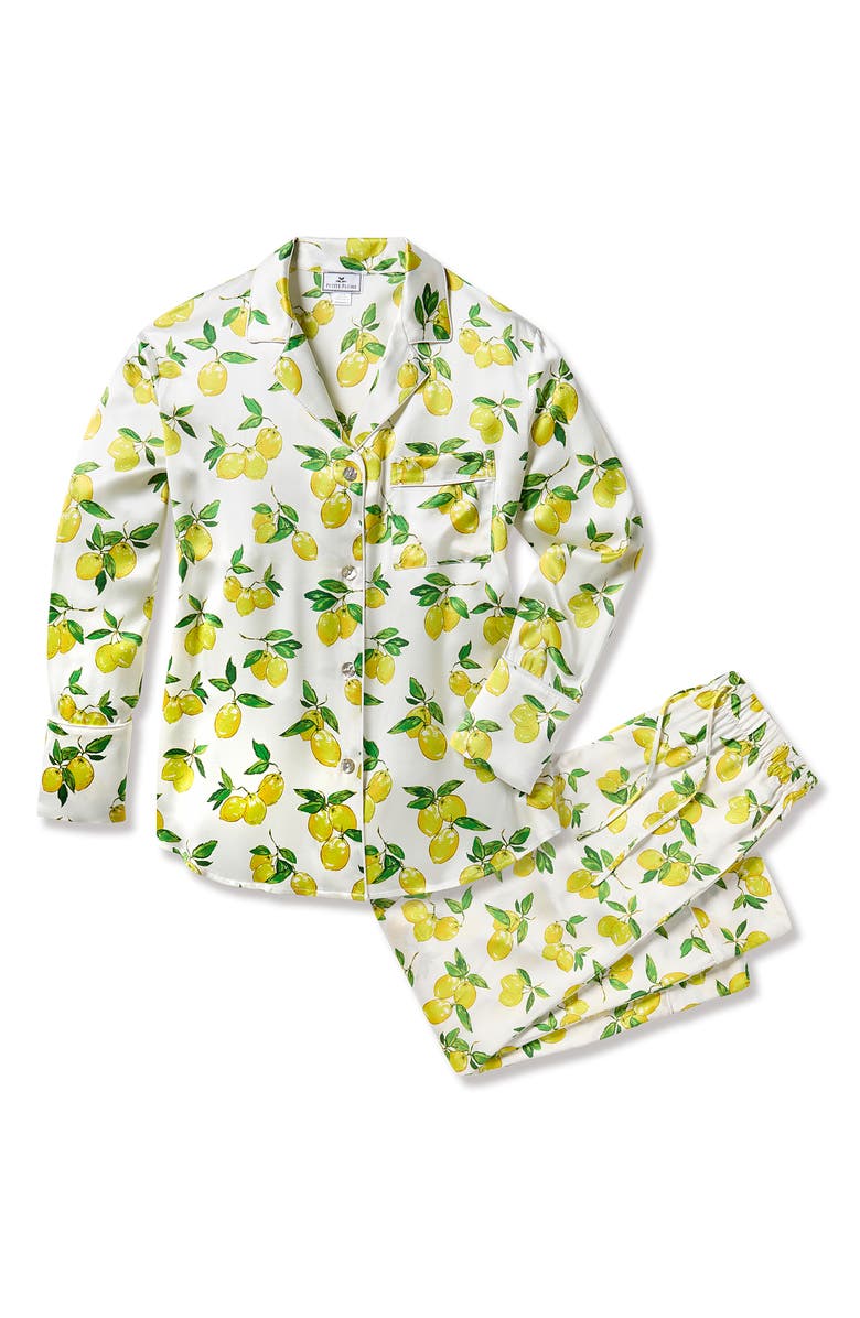 Petite Plume Amalfi Mulberry Silk Pajamas, Alternate, color, 