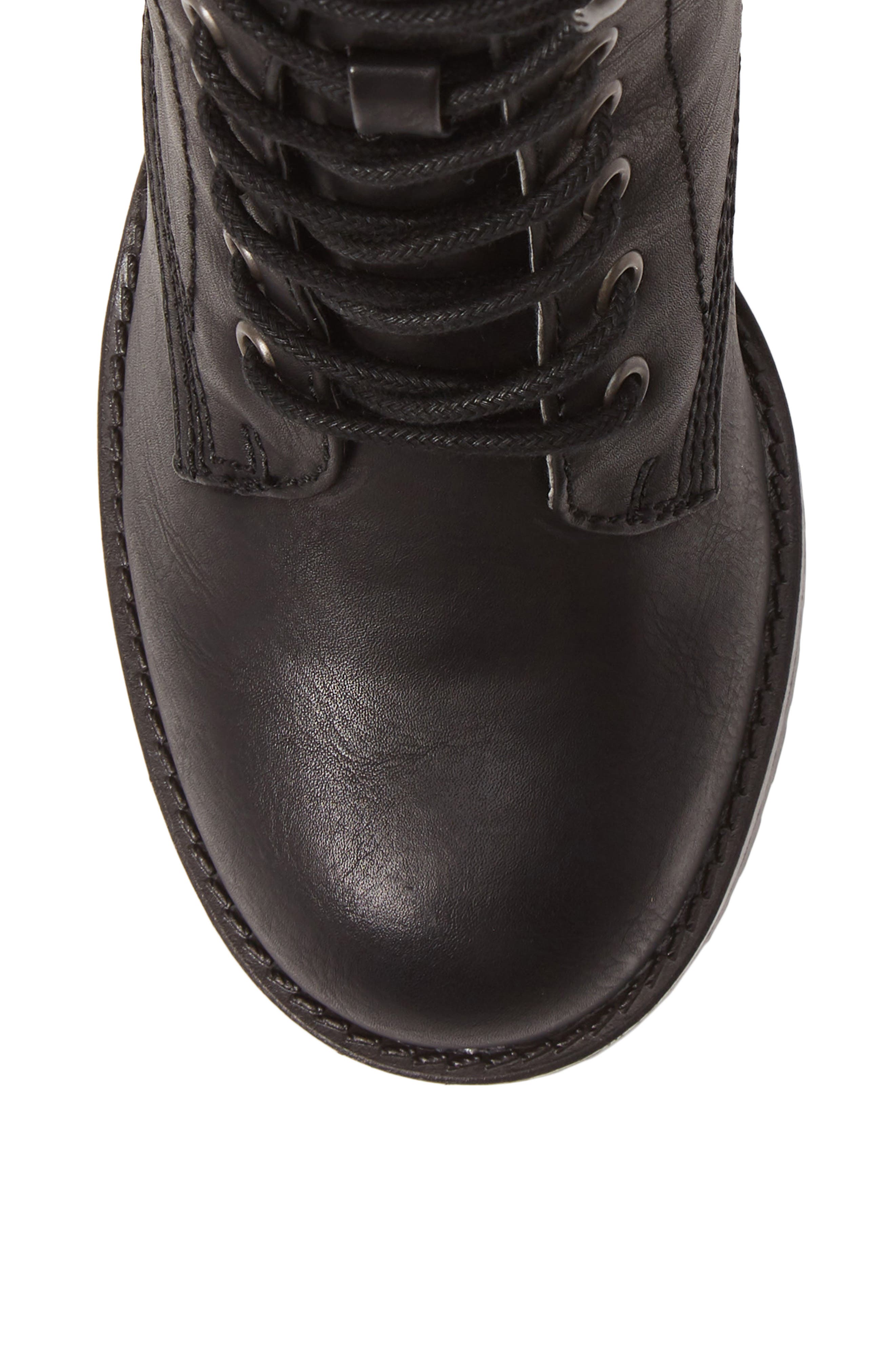 Liam Bootie, Alternate, color, BLACK FAUX LEATHER