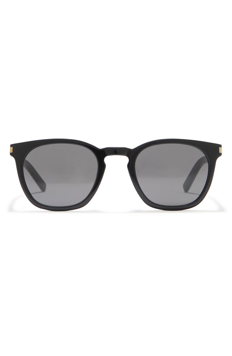 Saint Laurent 49mm Round Sunglasses, Main, color,