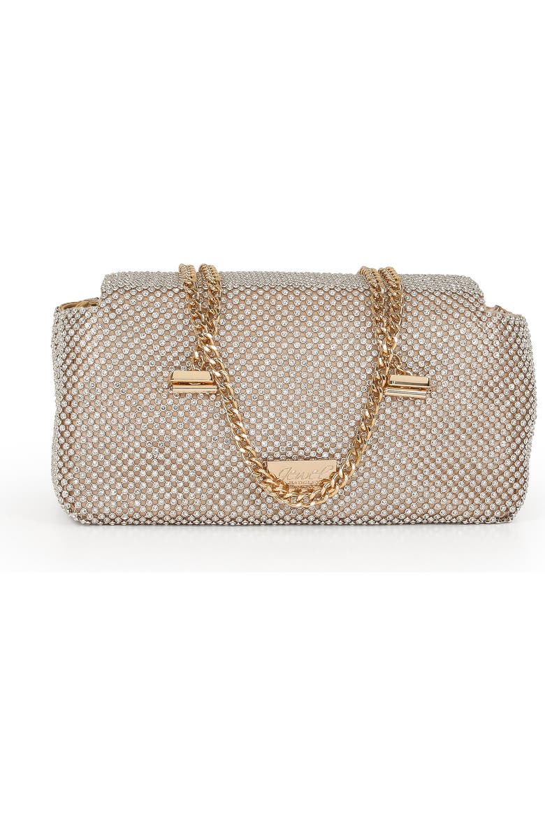 Jewel Badgley Mischka Juniper Crystal Vintage Inspired Clutch, Alternate, color, Gold