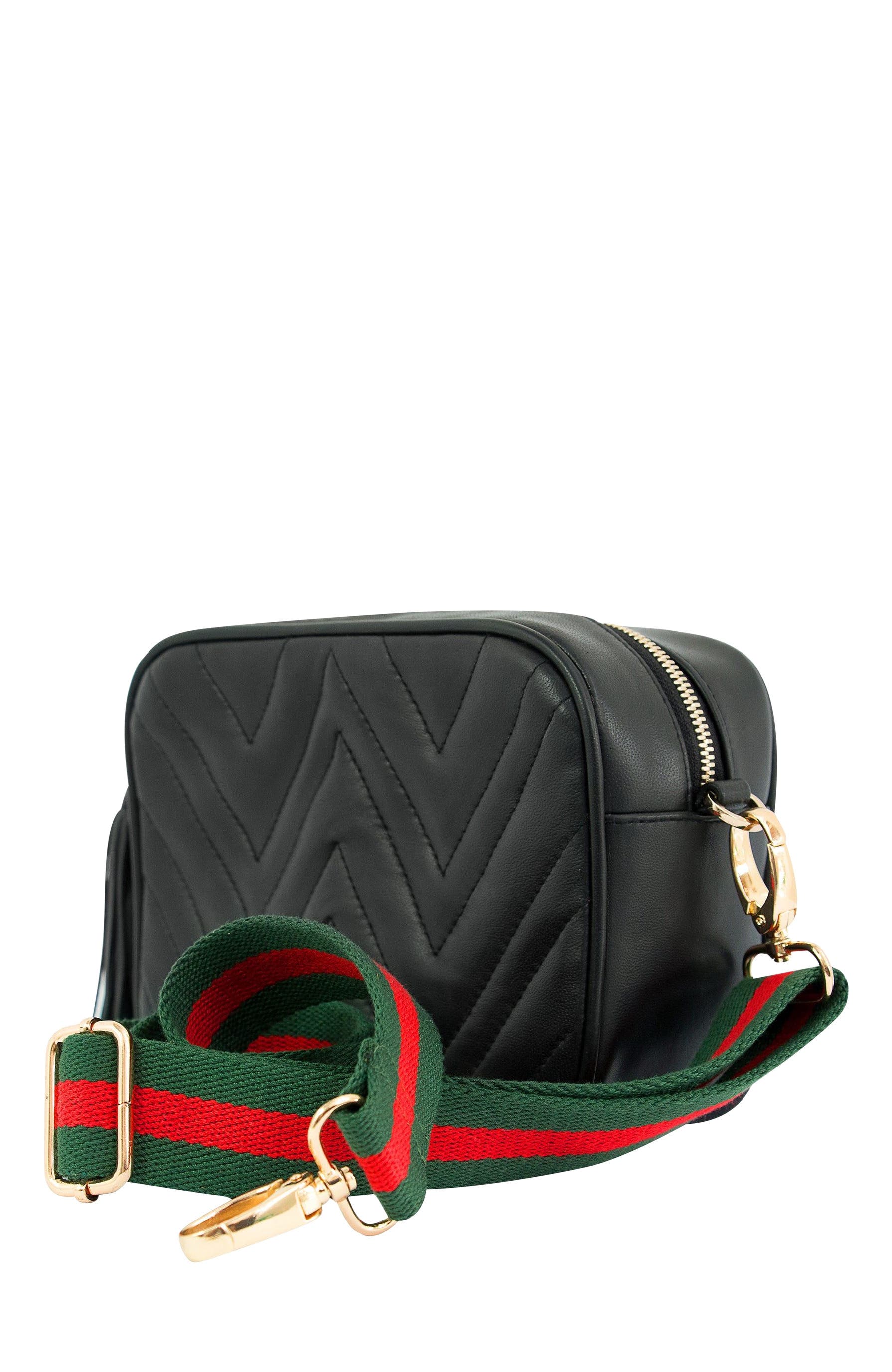 The Artisan & Company Mini Quilted Leather Camera Bag, Alternate, color, Black