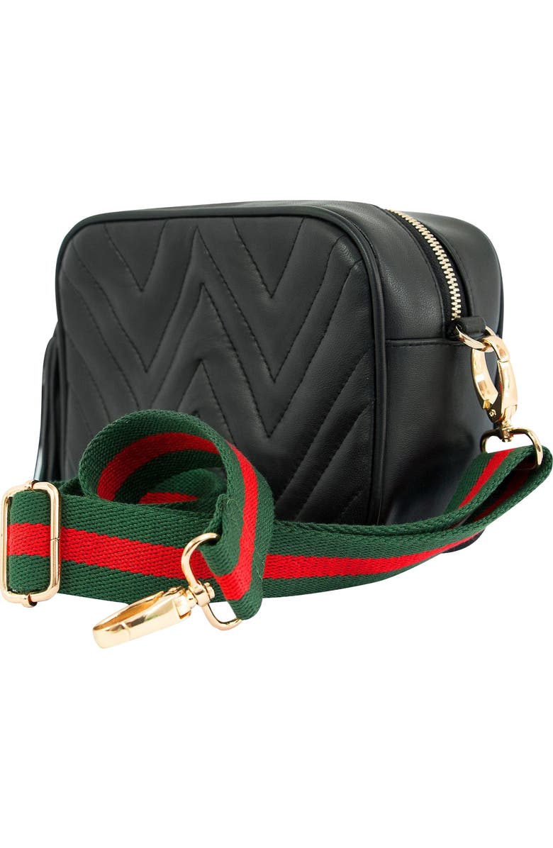 The Artisan & Company Mini Quilted Leather Camera Bag, Alternate, color, Black