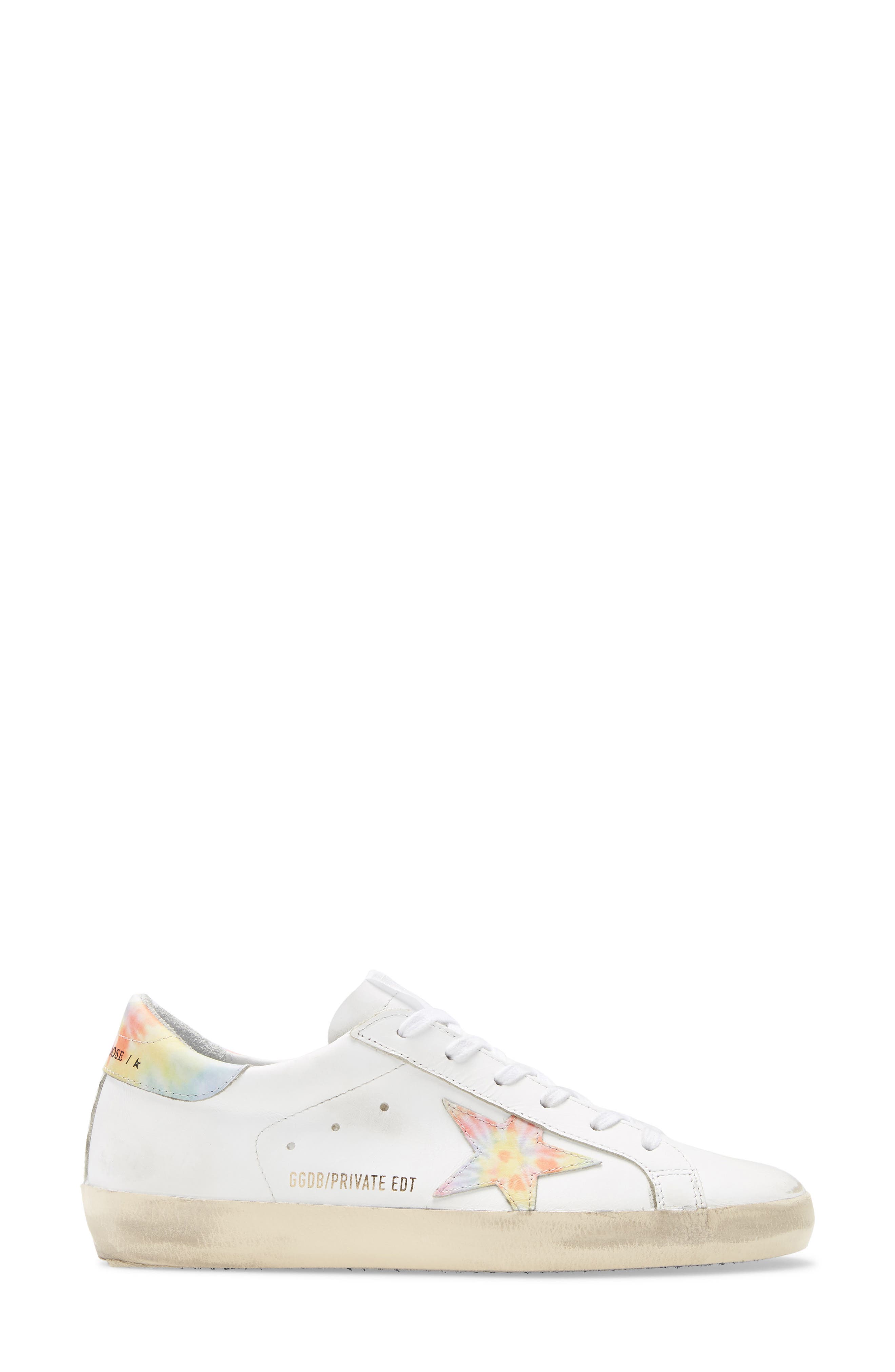 Golden Goose Super-Star Tie Dye Low Top Sneaker, Alternate, color, 