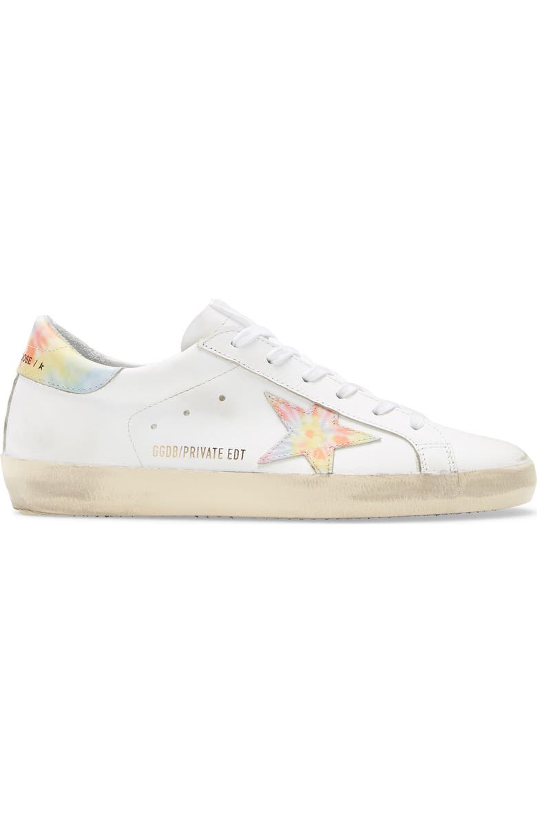 Golden Goose Super-Star Tie Dye Low Top Sneaker, Alternate, color,
