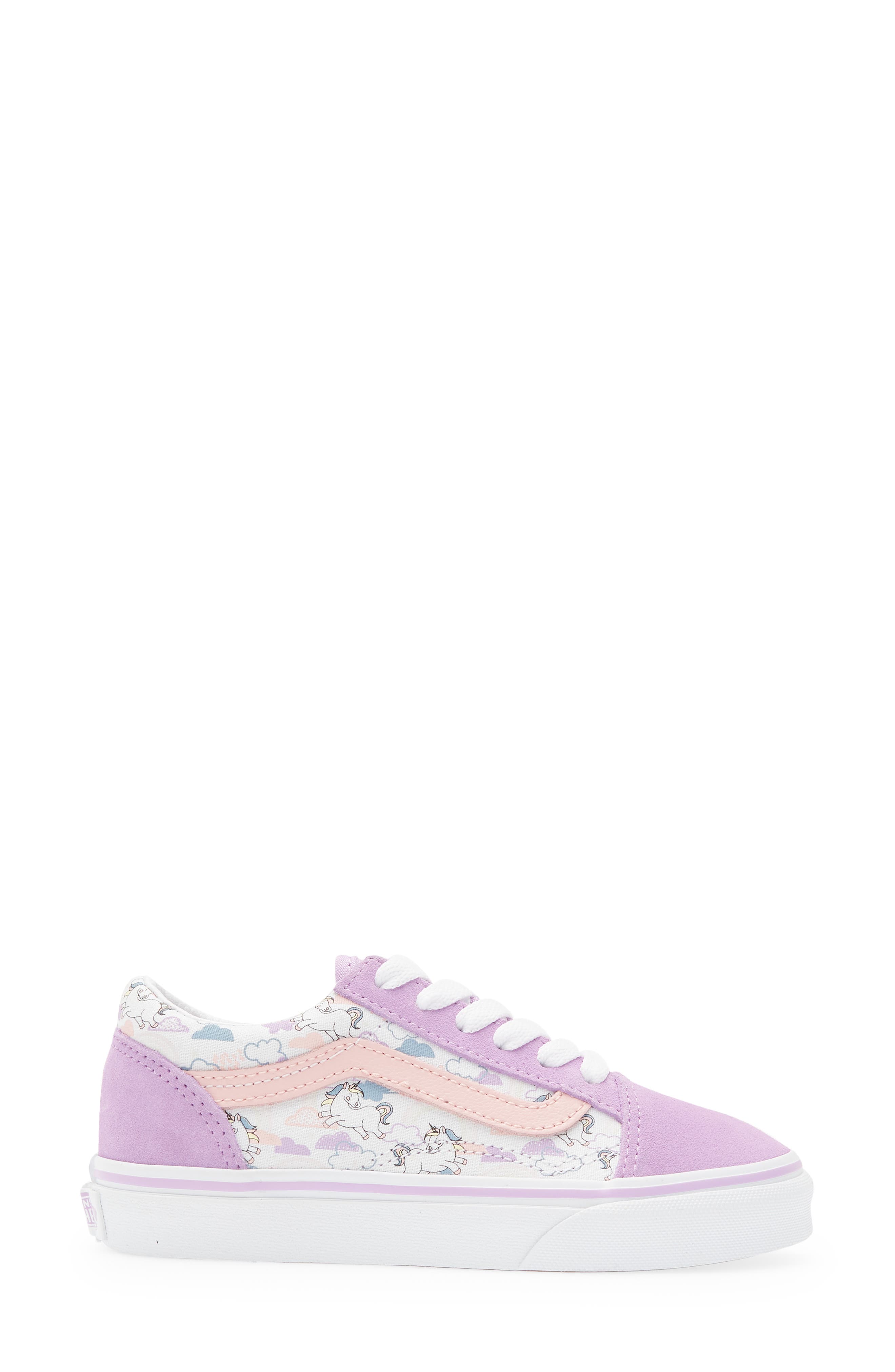 Kids' Old Skool Mythical Print Sneaker, Alternate, color, SHEER LILA