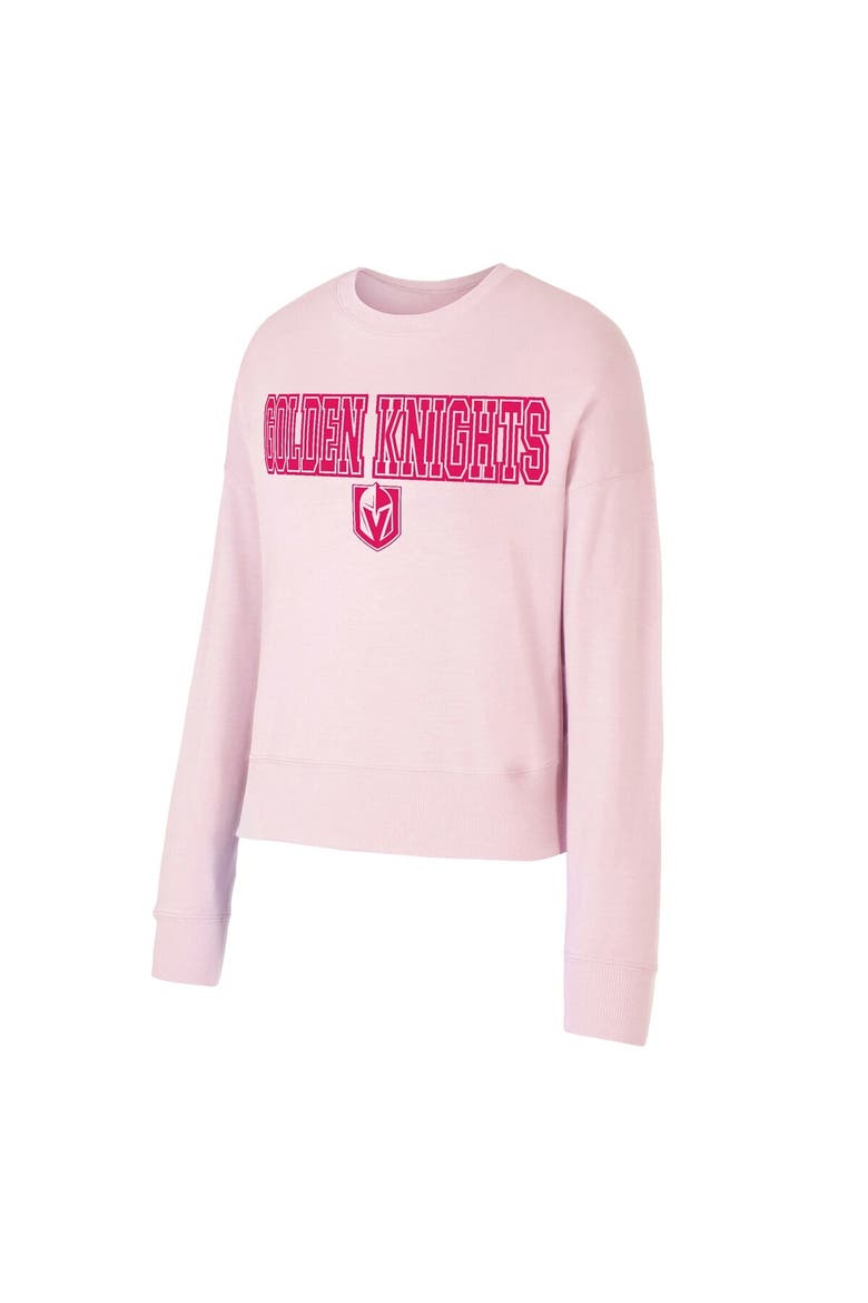 Women's Concepts Sport Pink Vegas Golden Knights Tonal Pullover Sweatshirt, Alternate, color, Pink