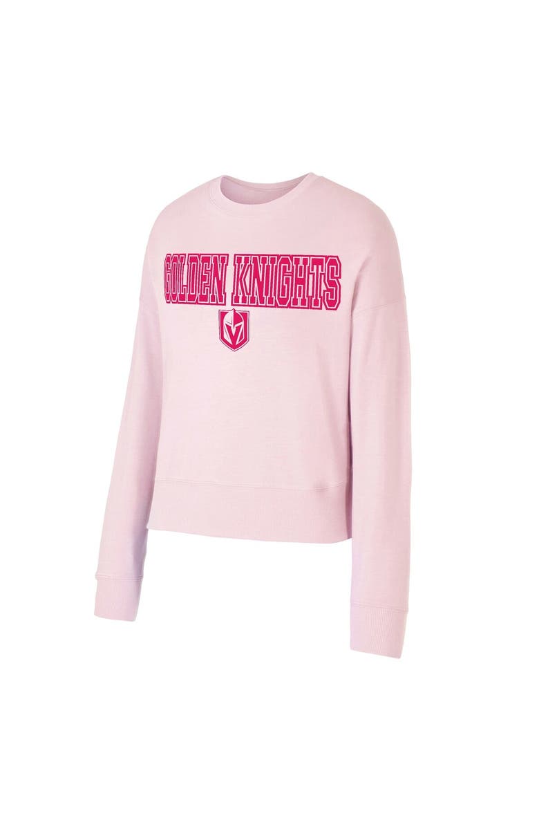 CONCEPTS SPORT Women's Concepts Sport Pink Vegas Golden Knights Tonal Pullover Sweatshirt, Alternate, color, Pink
