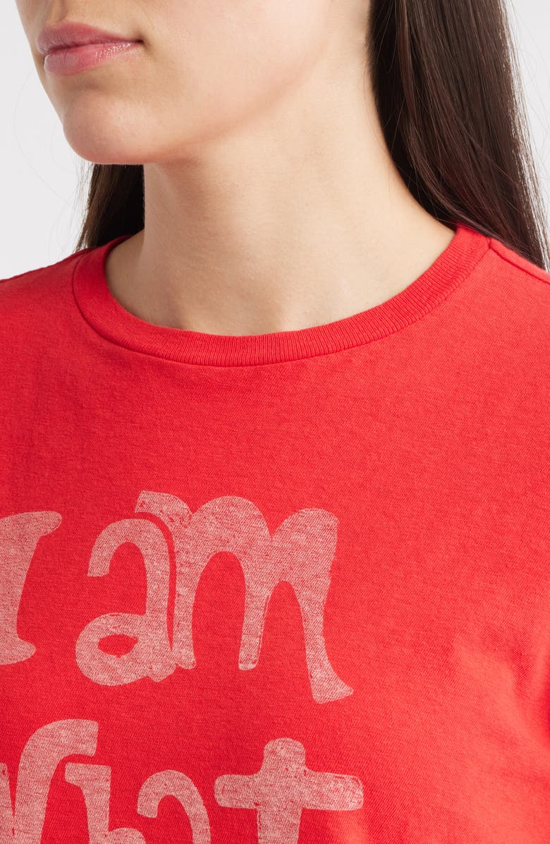 Re/Done I Am What I Am Graphic T-Shirt, Alternate, color, Roja