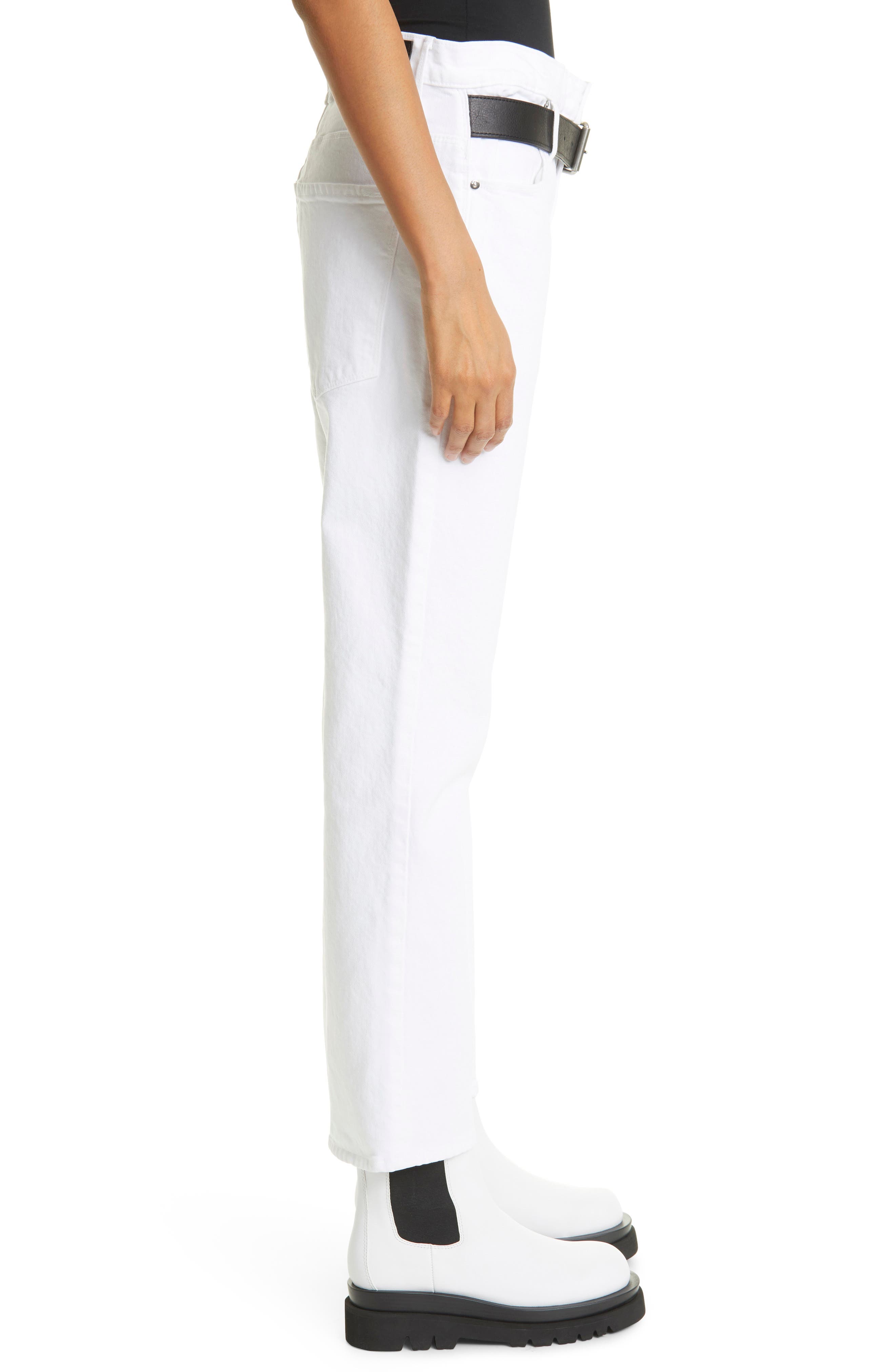 RtA Dexter Belted High Waist Boyfriend Jeans (Women) | Nordstrom