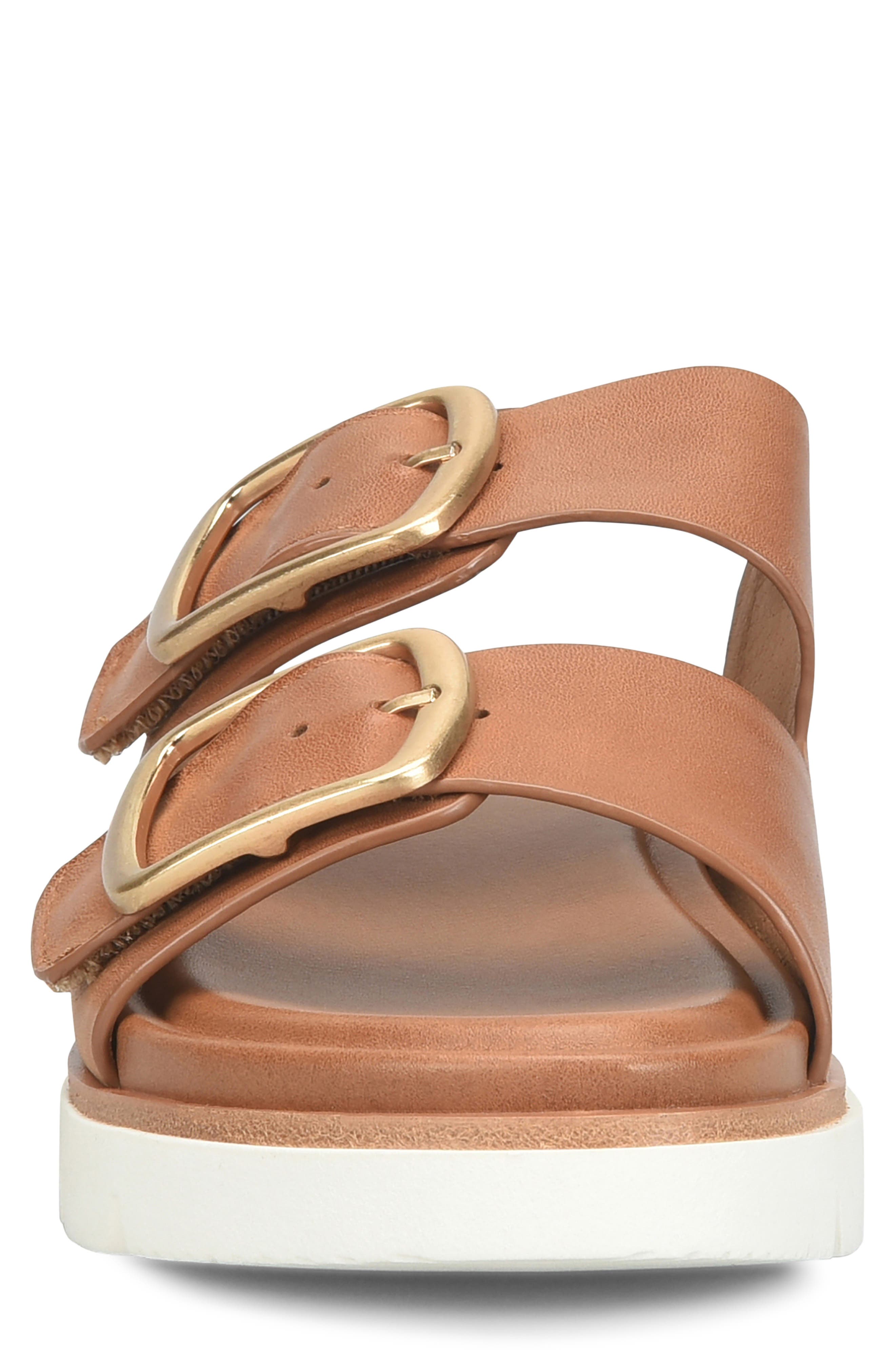 Gabby Platform Slide Sandal, Alternate, color, LUGGAGE