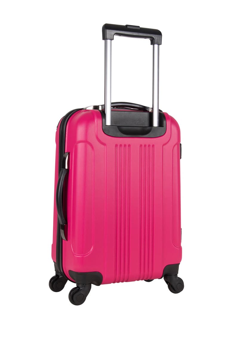 Out of Bounds 20" Lightweight Hardside 4-Wheel Spinner Carry-On Luggage, Alternate, color, MAGENTA