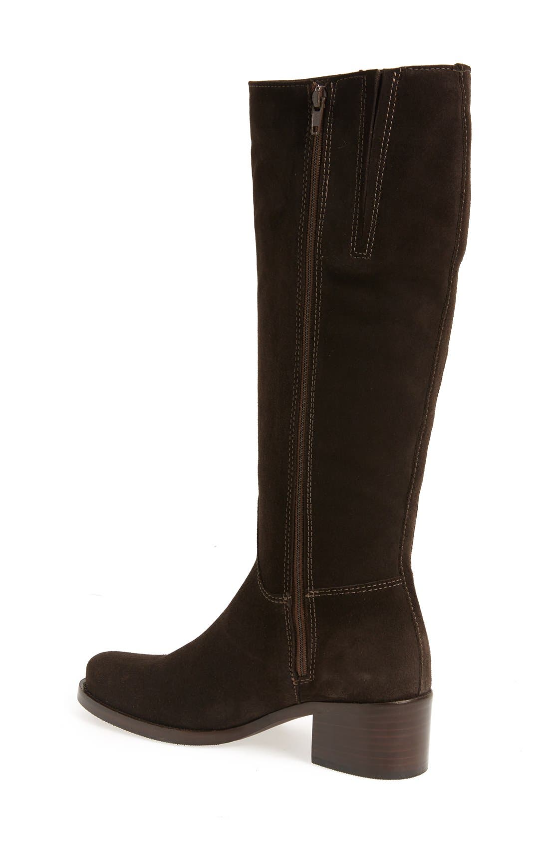 'Polly' Waterproof Knee High Boot, Alternate, color, BROWN SUEDE
